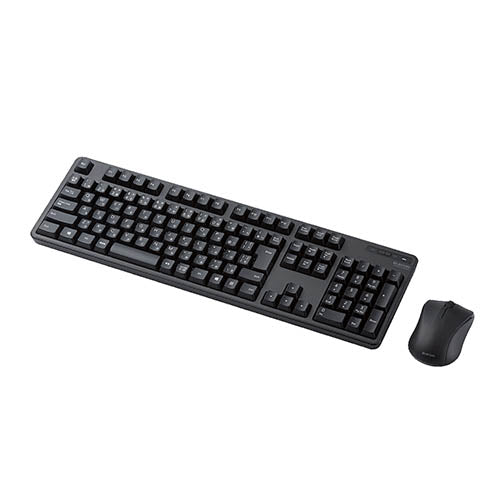 エレコム 無線キーボード/メンブレン式/フルサイズ/マウス付/ブラック TK-FDM106MBK