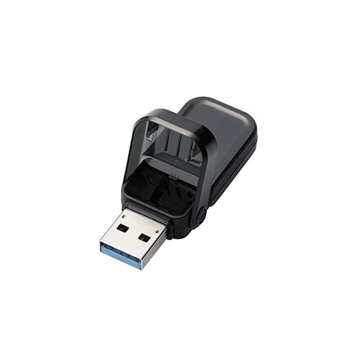 エレコム USBメモリー/USB3.1(Gen1)対応/フリップキャップ式/128GB/ブラック MF-FCU3128GBK