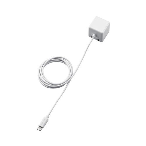 エレコム LightningAC充電器/1.0A出力/ケーブル一体/1.0m/ホワイト MPA-ACL01WH