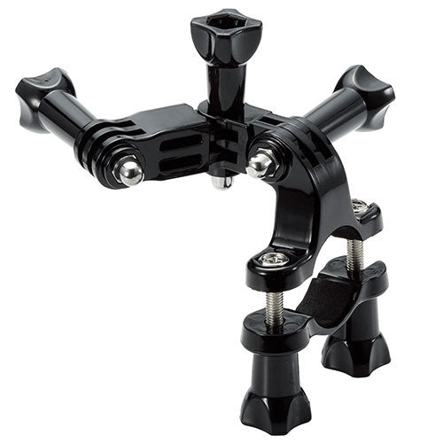 エレコム GoPro HERO9/8/7/6/5/MAX用 マウント 自転車向け ショートアーム ロングアーム 各1 ブラック AC-MBBK01BK