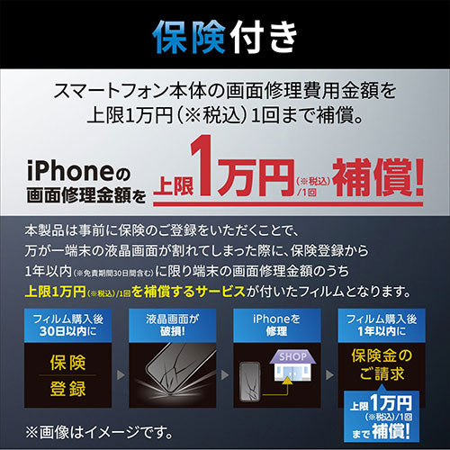 エレコム iPhone SE 第3世代 ガラスフィルム 保険付 ゴリラ 0.21mm PM-A22SFLGO-I