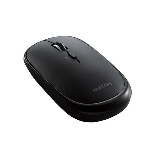 エレコム マウス/Bluetooth/4ボタン/薄型/充電式/3台同時接続/ブラック M-TM15BBBK