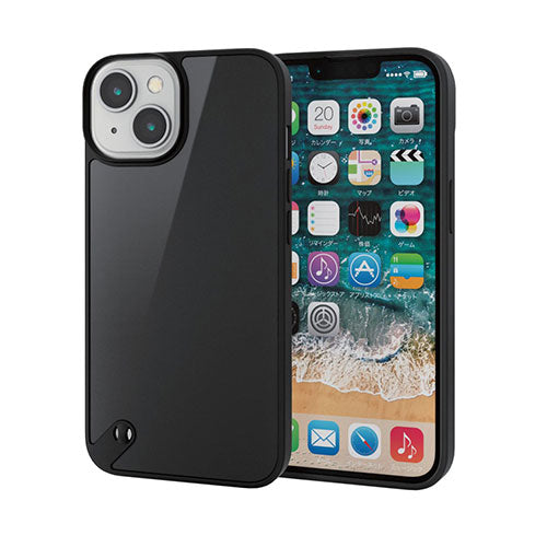 エレコム iPhone 14 ハイブリッドケース PM-A22AHVCKBK