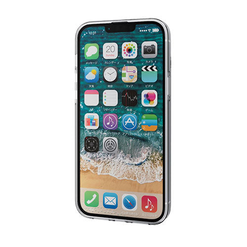 エレコム iPhone 14 Plus ハイブリッドケース フォルティモ PM-A22BHVCK2CR