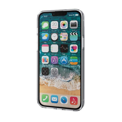 エレコム iPhone 14 Plus ハイブリッドケース MAGKEEP PM-A22BMAG02WH