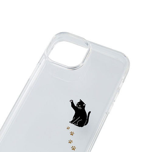 エレコム iPhone 14 Plus ハイブリッドケース Appleテクスチャ PM-A22BTSGCAT