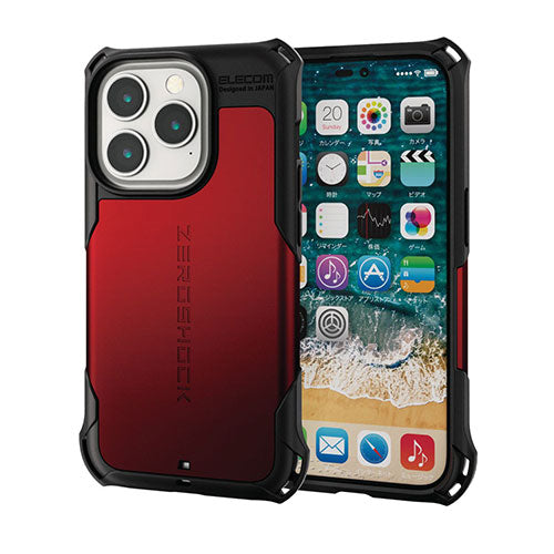 エレコム iPhone 14 Pro ZEROSHOCK PM-A22CZERORD