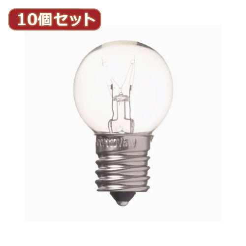 YAZAWA 10個セット ベビーボール球5WクリアE17 G301705CX10