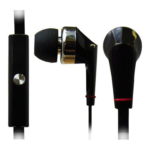 BAUT iPhone/Smartphone用モノラルイヤホンマイク付フラット BMEM02BK