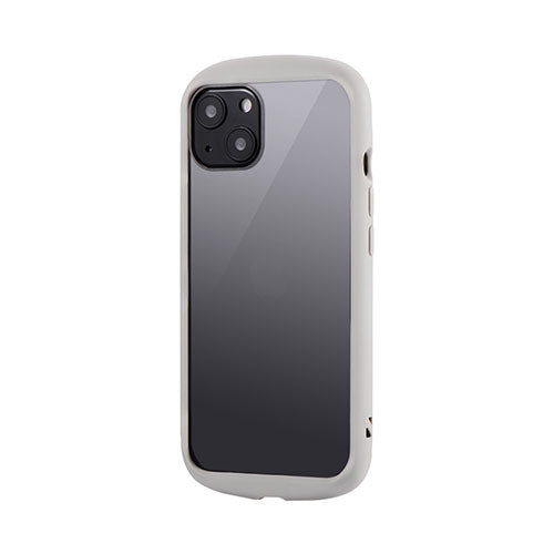 LEPLUS iPhone 13 耐衝撃ハイブリッドケース「Cleary」 コールドグレー LP-IM21PLCGY