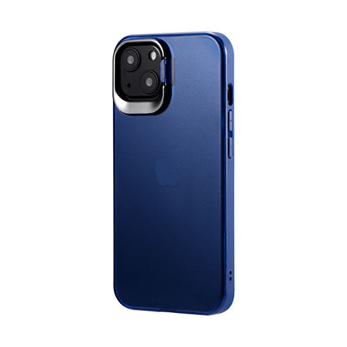 LEPLUS iPhone 13 スタンド付耐衝撃ハイブリッドケース「SHELL STAND」 フロストインディゴ LP-IM21SHSBL