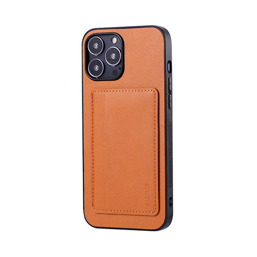 LEPLUS iPhone 13 Pro Max ポケット兼スタンド付PUレザーケース「SHELL CARD」 キャメル LP-IL21SHCCM