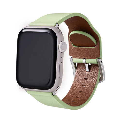 LEPLUS Apple Watch Series 1/2/3/4/5/SE/6/7 (42/44/45mm) PUレザーバンド Vahane アイスグリーン LP-AW45BIGR