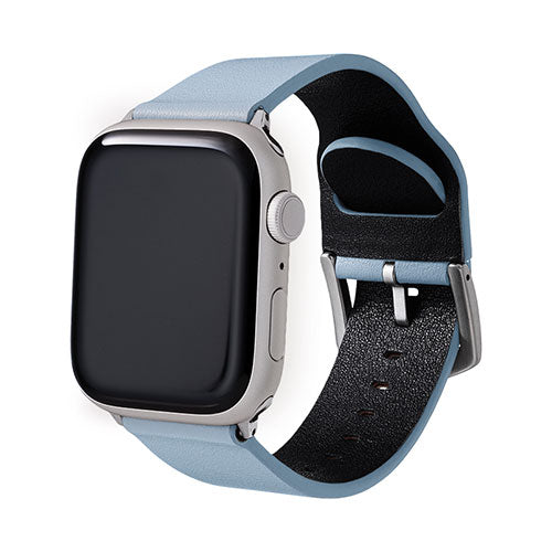 LEPLUS Apple Watch Series 1/2/3/4/5/SE/6/7 (42/44/45mm) PUレザーバンド Vahane シエラブルー LP-AW45BBL