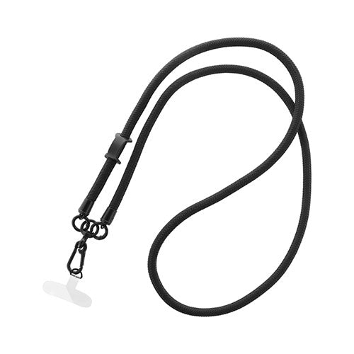 LEPLUS NEXT スマートフォン(汎用) ショルダーストラップ SHOULTY MULTI STRAP 太丸紐タイプ ブラック LN-SS05BK