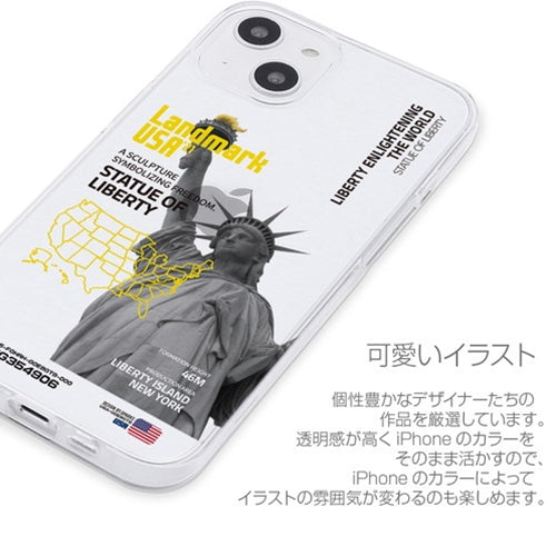 dparks ソフトクリアケース for iPhone 13 mini LANDMARK-FRANCE DS21118i13MN