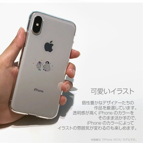 dparks ソフトクリアケース for iPhone 13 Pro ミニ動物 シロクマ DS21203i13P