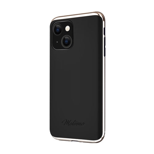 motomo INO LINE INFINITY CASE for iPhone 13 Chrome Gold Stone Black MT21563i13BK