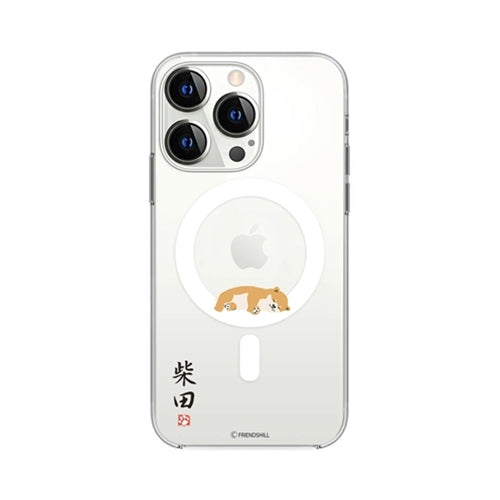 abbi FRIENDS しばたさんMagSafe対応クリアケース for iPhone 13 Pro 昼寝 ABF21745i13P