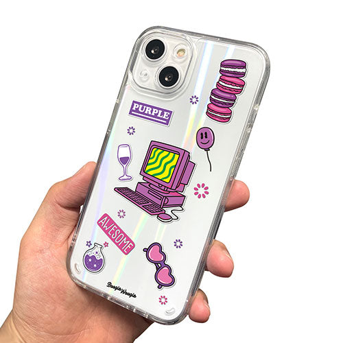 BOOGIE WOOGIE ブギウギ オーロラケース for iPhone 13 Purple BW22004i13PL