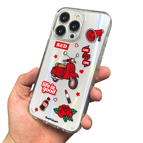 BOOGIE WOOGIE ブギウギ オーロラケース for iPhone 13 Pro Red BW22008i13PRD
