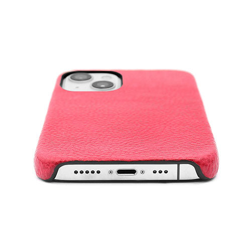 abbi SIGNATURE PIERROT LUX ピエロラックス イタリアンレザーバックカバー for iPhone 13 レッド ABS22310i13