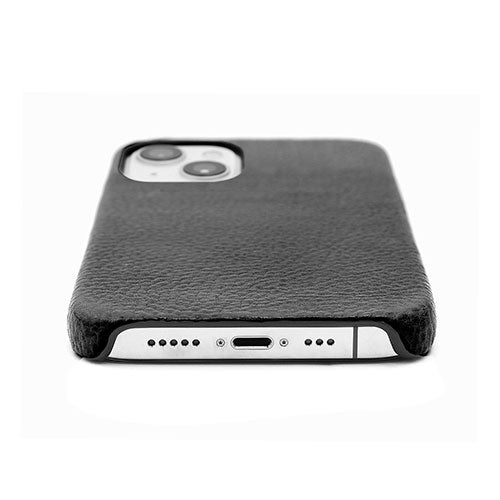 abbi SIGNATURE BELUGA ベルーガ イタリアンレザーバックカバー for iPhone 13 ブラック ABS22313i13