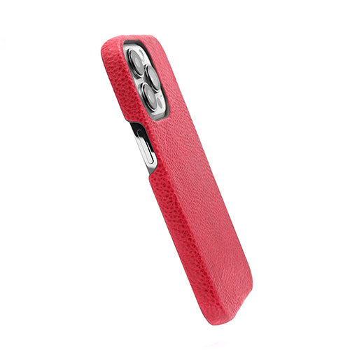 abbi SIGNATURE PIERROT LUX ピエロラックス イタリアンレザーバックカバー for iPhone 13 Pro レッド ABS22316i13P
