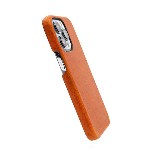 abbi SIGNATURE PIERROT LUX ピエロラックス イタリアンレザーバックカバー for iPhone 13 Pro タン ABS22318i13P