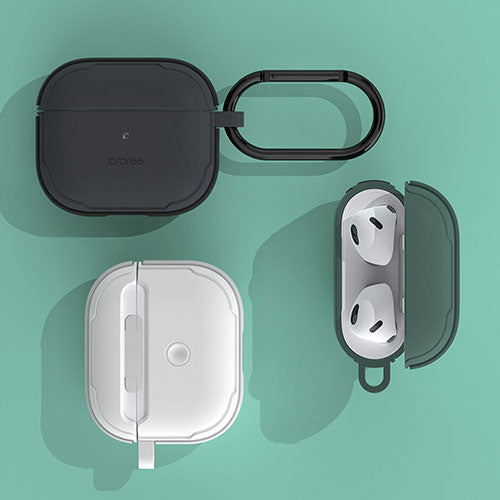 araree ハイブリッドケース for AirPods (第3世代) DUPLE ブラック AR23130AP3