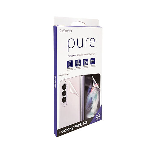 araree Galaxy Z Fold3 デバイス保護フィルム PURE SKIN クリア(2セット入り) AR23478GZFD3