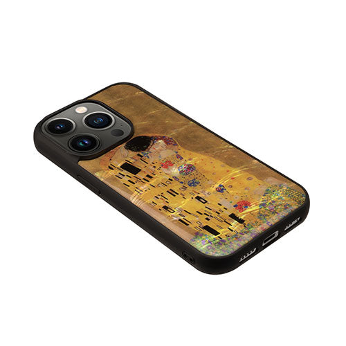 ikins 天然貝ケース for iPhone 14 Pro 接吻 背面カバー型 I23590i14P