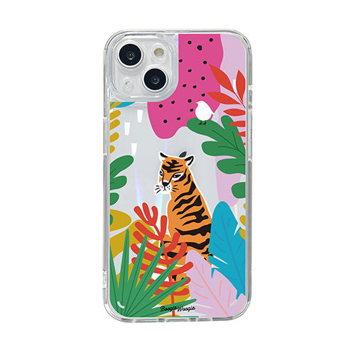 BOOGIE WOOGIE オーロラケース for iPhone 14 Tiger 背面カバー型 BW24098i14
