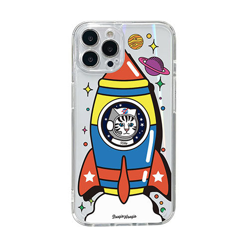 BOOGIE WOOGIE オーロラケース for iPhone 14 Pro Kitty Rocket 背面カバー型 BW24107i14P