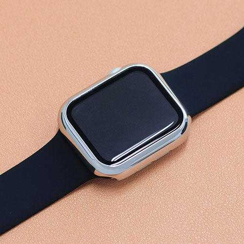 EGARDEN ガラスフィルム一体型ケースfor Apple Watch 40mm シルバー EG24889AWSV