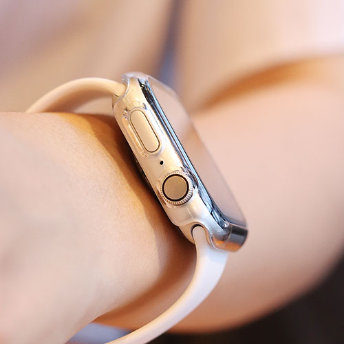 EGARDEN ガラスフィルム一体型ケースfor Apple Watch 40mm クリア EG24891AWCL