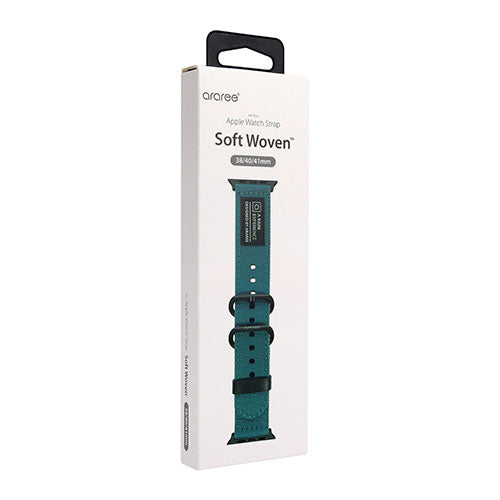 araree SOFT WOVEN STRAP for Apple Watch 41/40/38mm グリーン AR25017AW