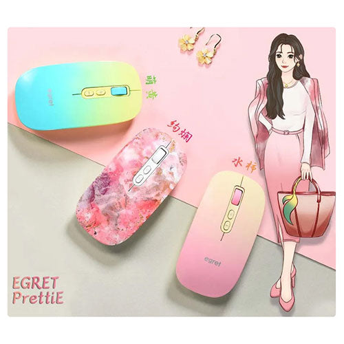 ビジネスハーモニー EGRET PrettiE おしゃれ且つ高機能の充電式ワイヤレスマウス 絢爛 EM23-P1