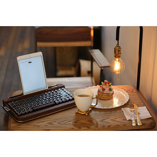AJAX タイプライター風キーボードPENNA(ペナ) Special Wood + アルカリ乾電池 単3形10本パックセット PNADSW+HDLR6/1.5V10P