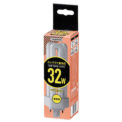 【5個セット】 YAZAWA コンパクト形蛍光灯 32形 電球色 FHT32EXLX5