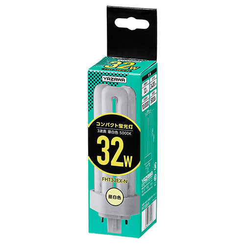 【5個セット】 YAZAWA コンパクト形蛍光灯 32形 昼白色 FHT32EXNX5