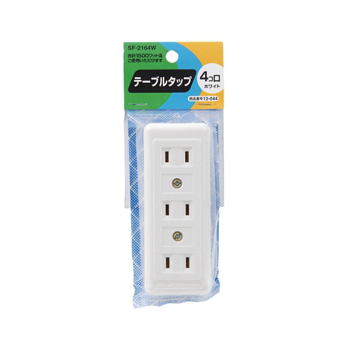 【10個セット】 YAZAWA ベターテーブルタップ 4個口 SF2164WX10