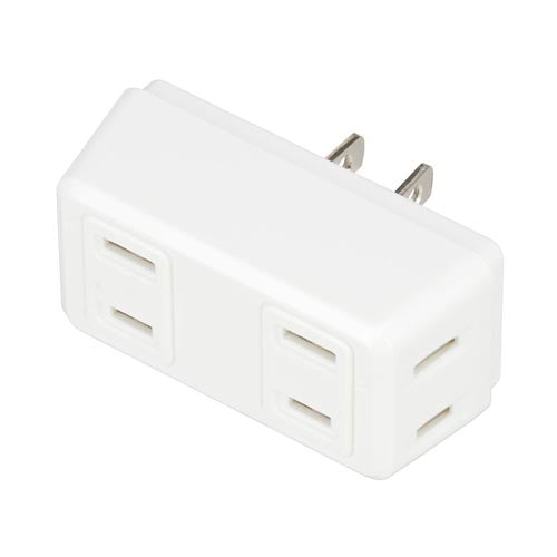 【10個セット】 YAZAWA 4個口クワトロタップ Y02Q400WHX10
