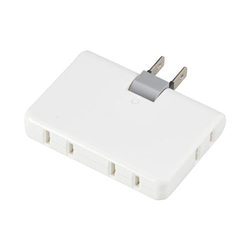 【10個セット】 YAZAWA 4個口コーナータップ Y02C400WHX10