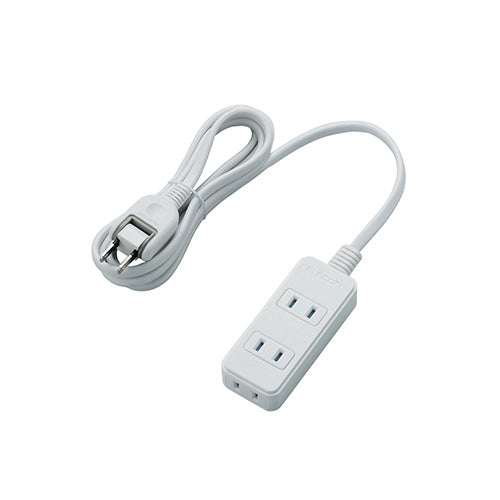 【5個セット】エレコム シャッタータップ/3個口/2m/ホワイト T-ST02N-2320WHX5