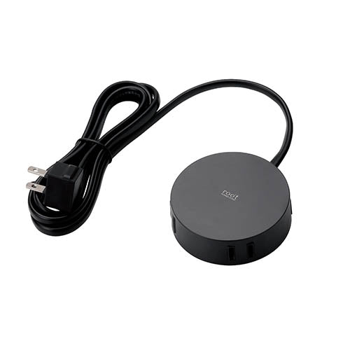 【5個セット】エレコム デザインタップ/roo't/丸型/4個口/1.5m/ブラック AVT-D4-2415BKX5
