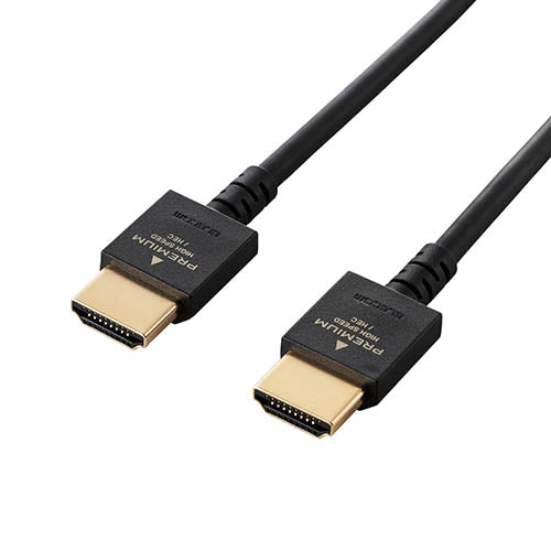 【5個セット】エレコム HDMIケーブル/Premium/やわらか/2.0m/ブラック DH-HDP14EY20BKX5