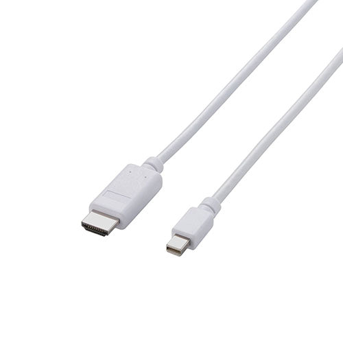 【5個セット】エレコム Mini DisplayPort-HDMI変換ケーブル/1m/ホワイト AD-MDPHDMI10WHX5