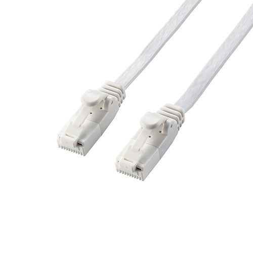 【5個セット】エレコム LANケーブル/CAT6A準拠/爪折れ防止/フラット/7.0m/ホワイト LD-GFAT/WH70X5