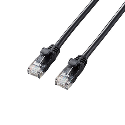 【5個セット】エレコム やわらかLANケーブル/CAT6A/7.0m/ブラック LD-GPAY/BK7X5
